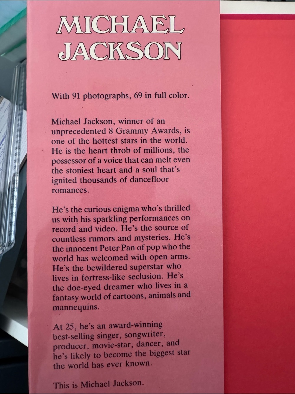 Michael Jackson Hardcover Book - vintage 1984 by Stewart Regan - Picture 3 of 4